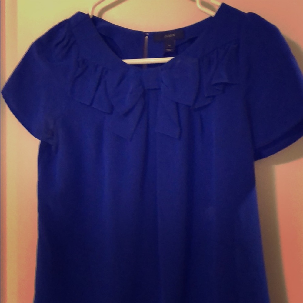 JCrew purple silk blouse